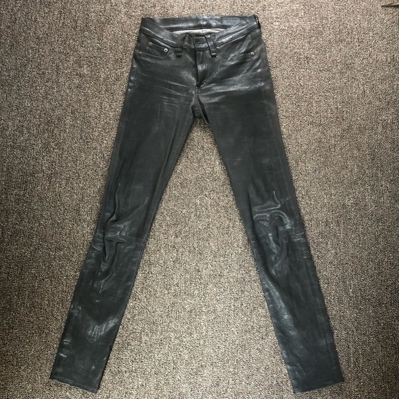 Rag & Bone Leather Skinny Pants - Picture 3 of 8